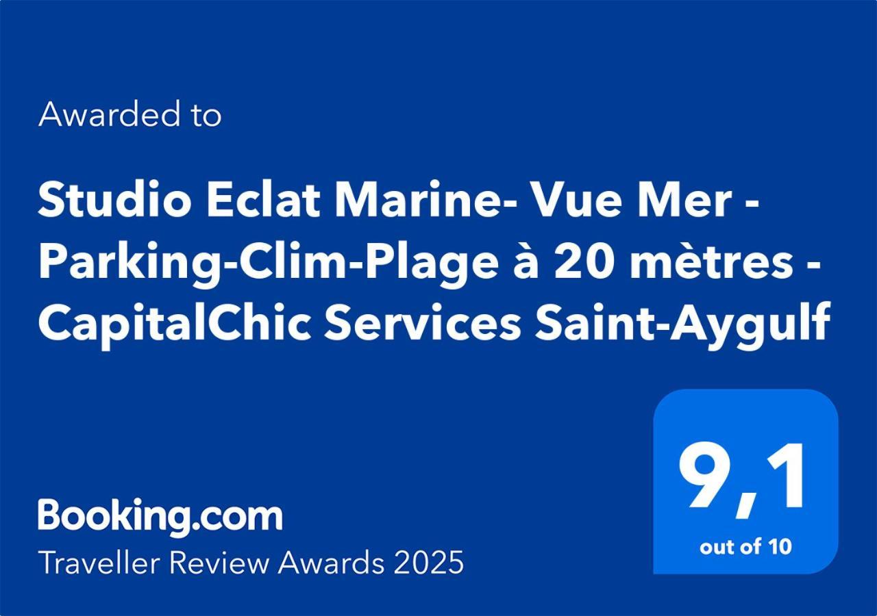 Studio Eclat Marine 3 Etoiles - Vue Mer - Parking-Clim-Plage A 20 Metres - Capitalchic Services Saint-Aygulf Fréjus Exterior foto